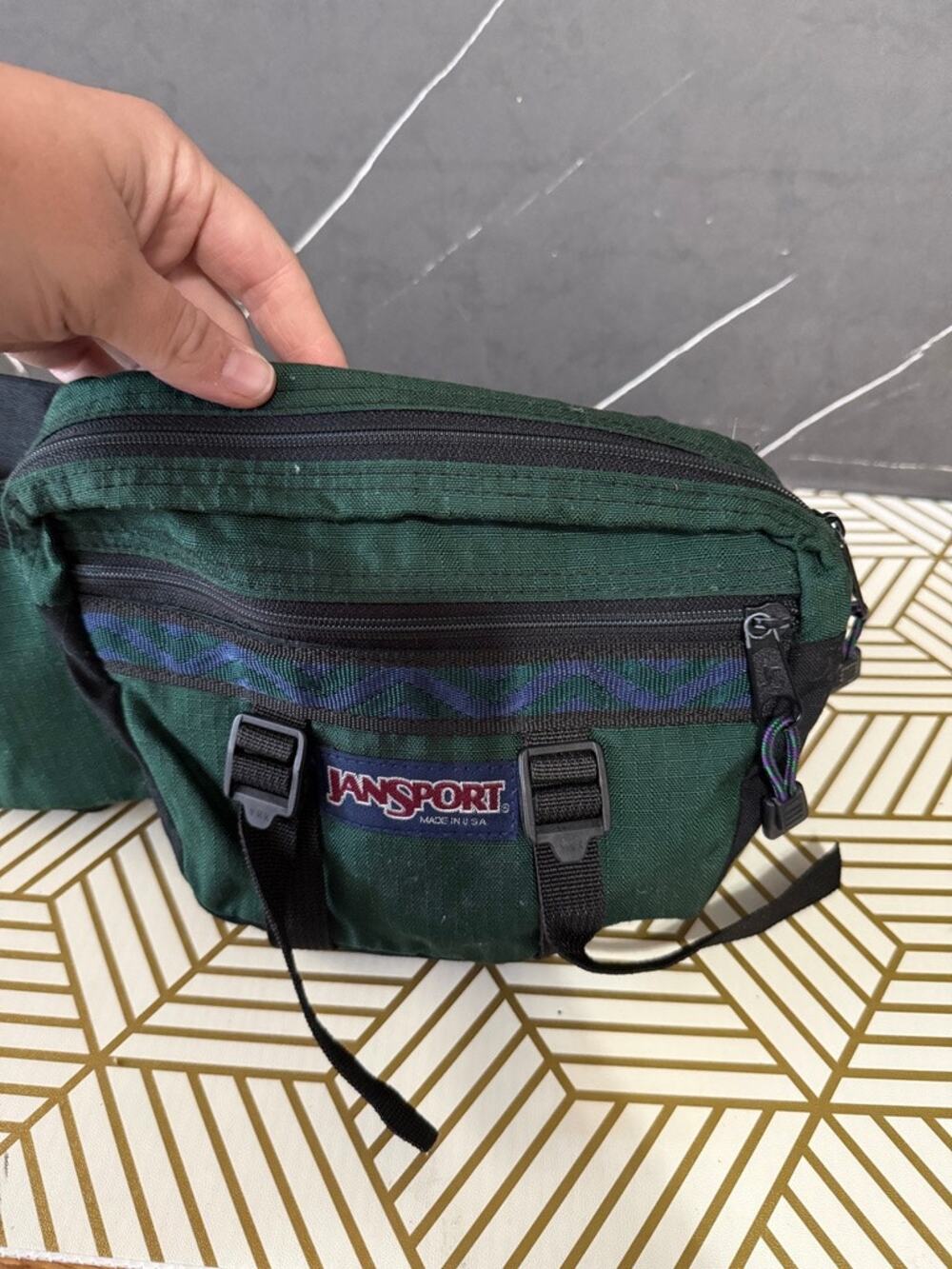 Jansport Green Vintage Fanny Belt Pack